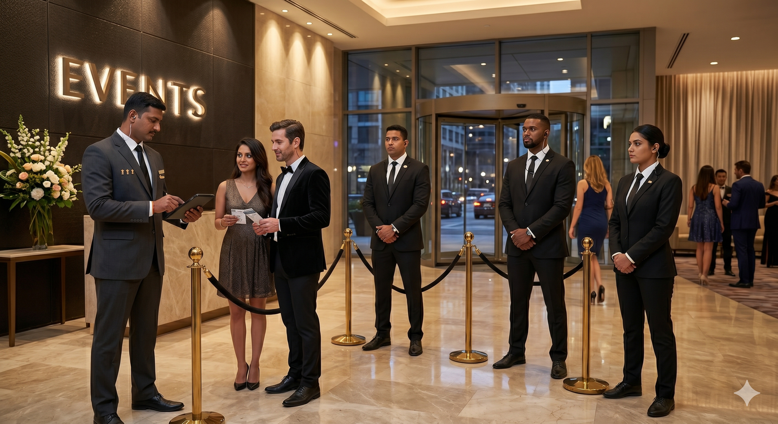 High-profile event security coordination